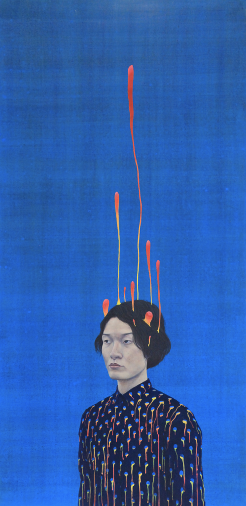 現代の風潮を独自の視点で奇々怪々に描き出す画家・因幡都頼